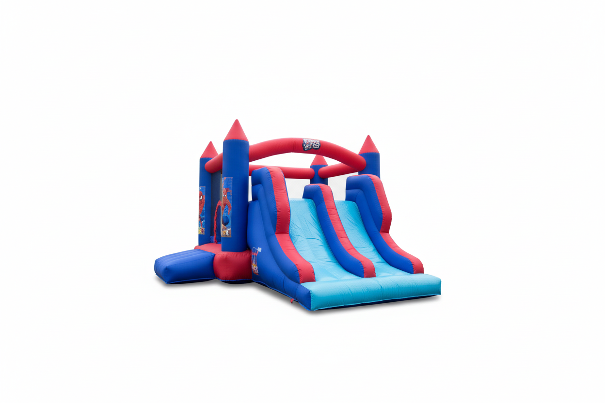 Castillo Inflable Spiderman - alquila el tuyo por 3 horas
