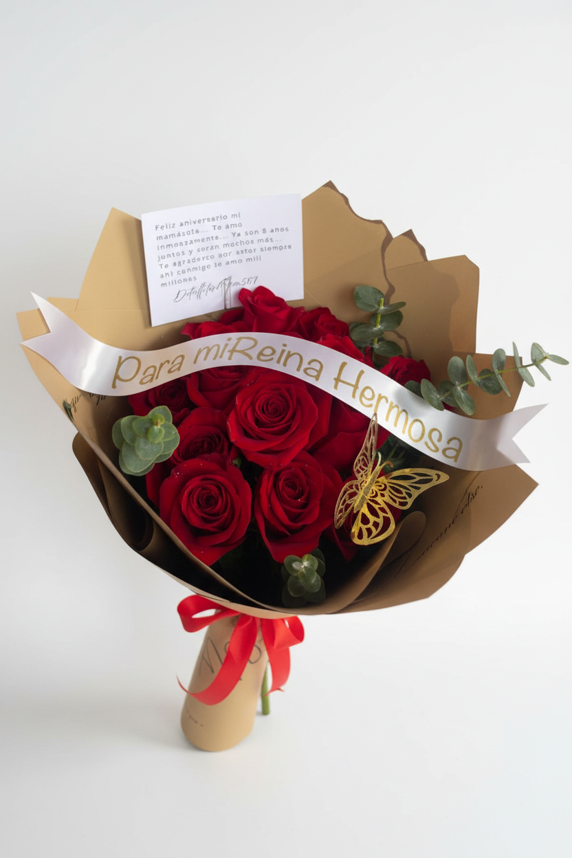 Bouquet de Rosas Para Mi Reina - relaga rosas en panama
